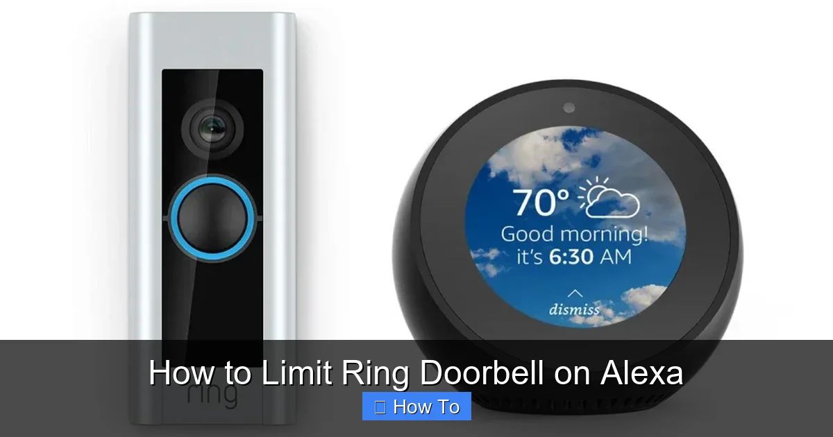 How to Limit Ring Doorbell on Alexa