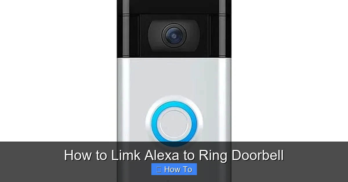 How to Limk Alexa to Ring Doorbell