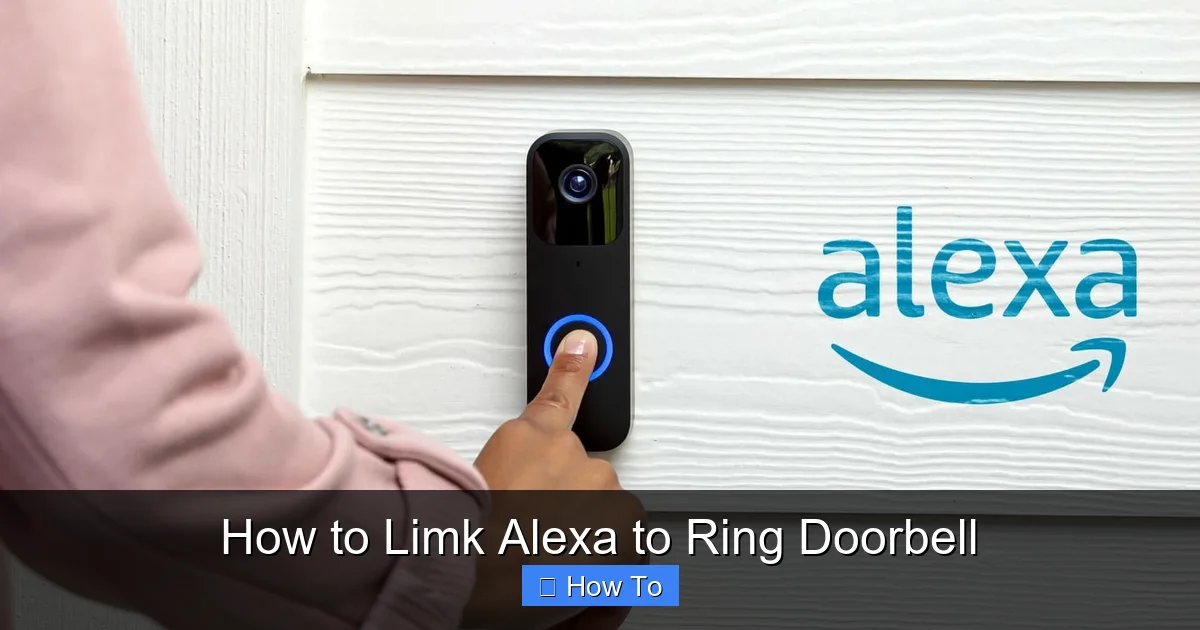 How to Limk Alexa to Ring Doorbell