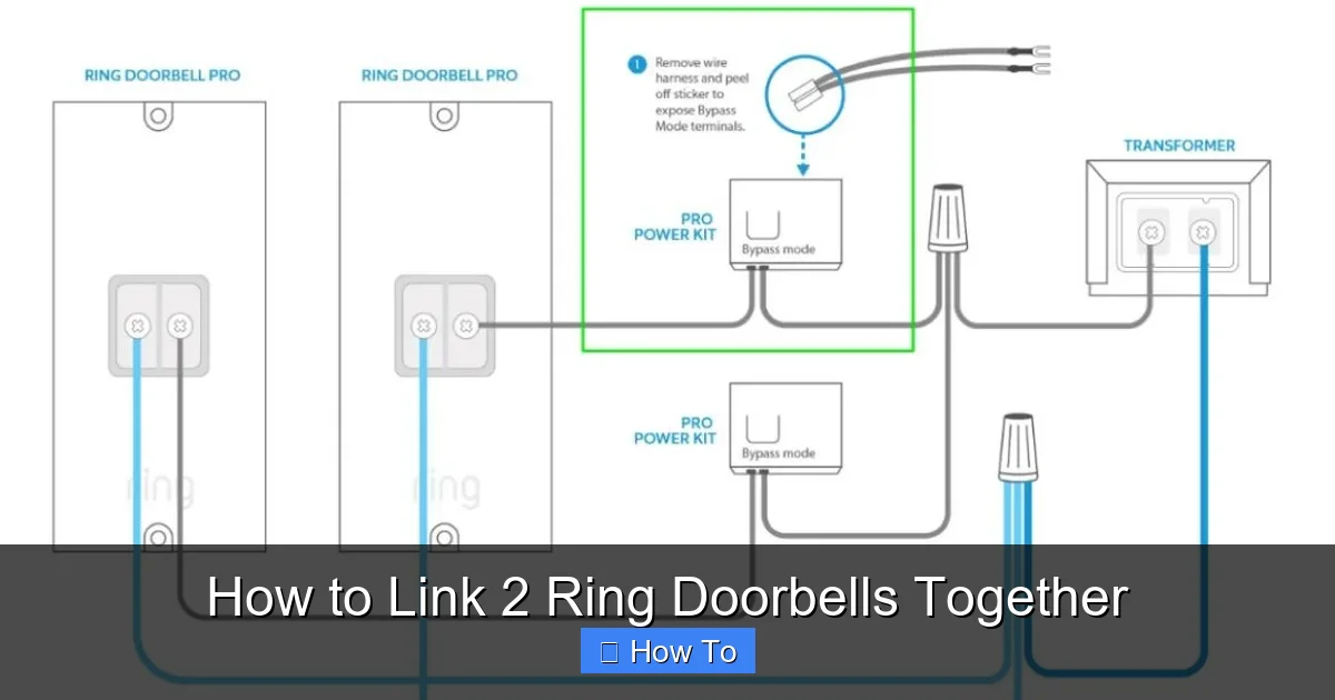 How to Link 2 Ring Doorbells Together