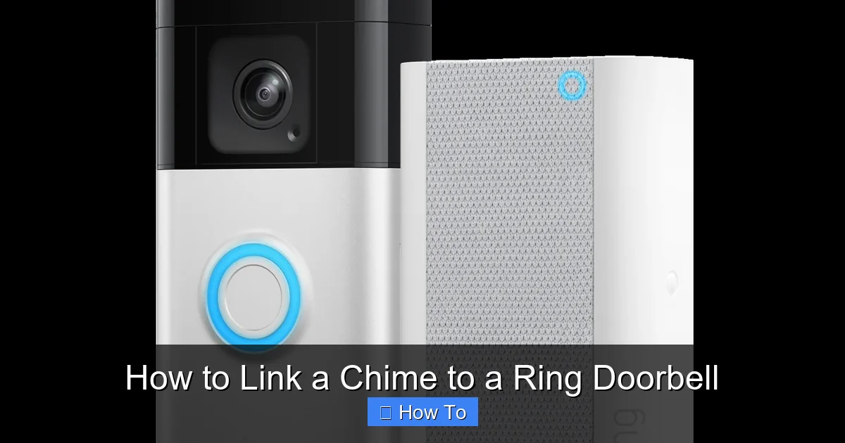 How to Link a Chime to a Ring Doorbell