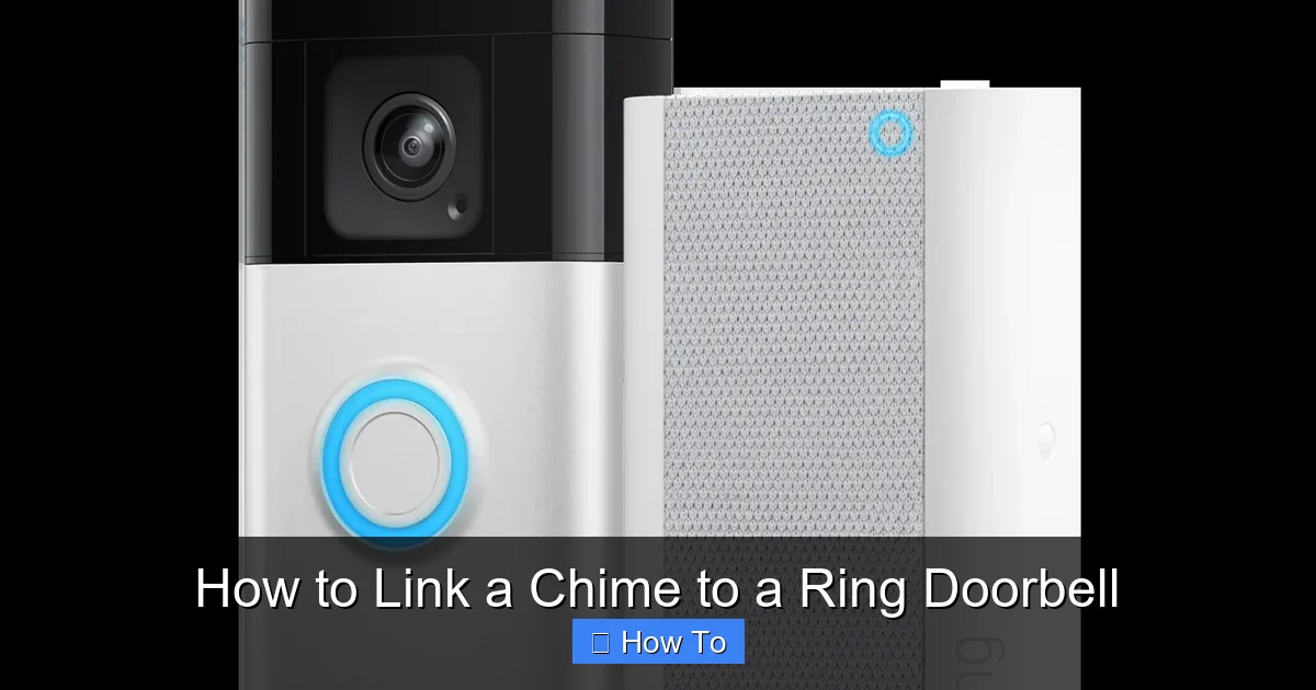 How to Link a Chime to a Ring Doorbell