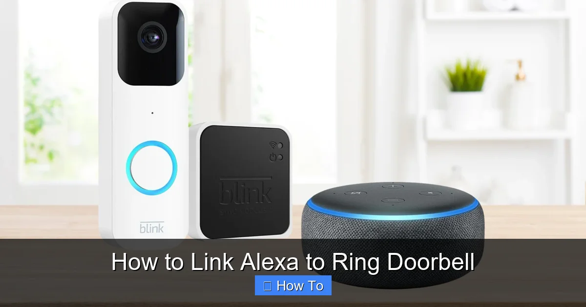 How to Link Alexa to Ring Doorbell