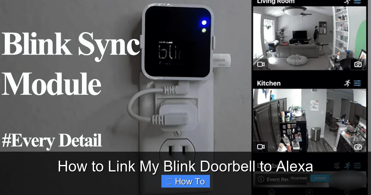 How to Link My Blink Doorbell to Alexa