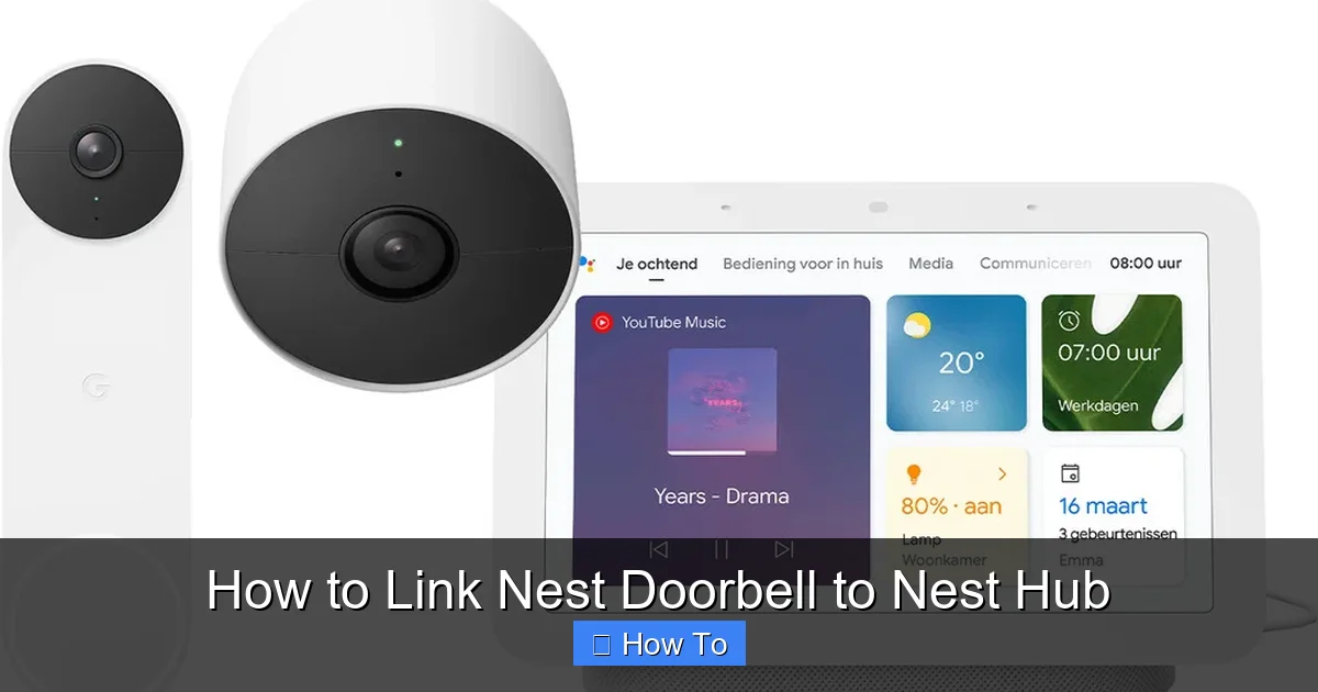 How to Link Nest Doorbell to Nest Hub