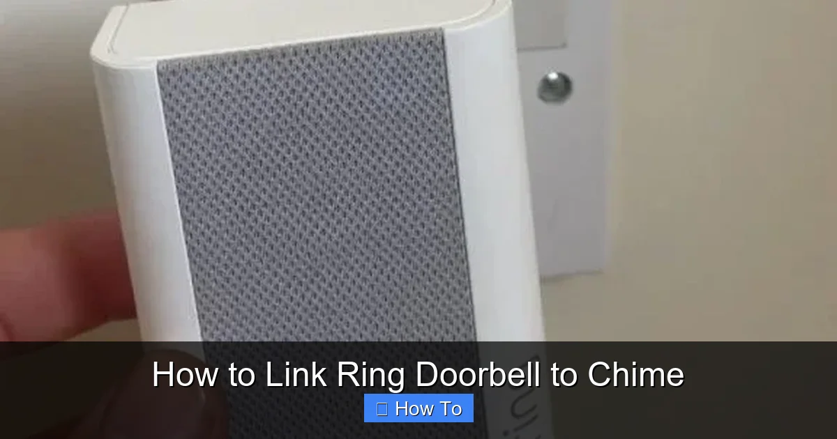 How to Link Ring Doorbell to Chime