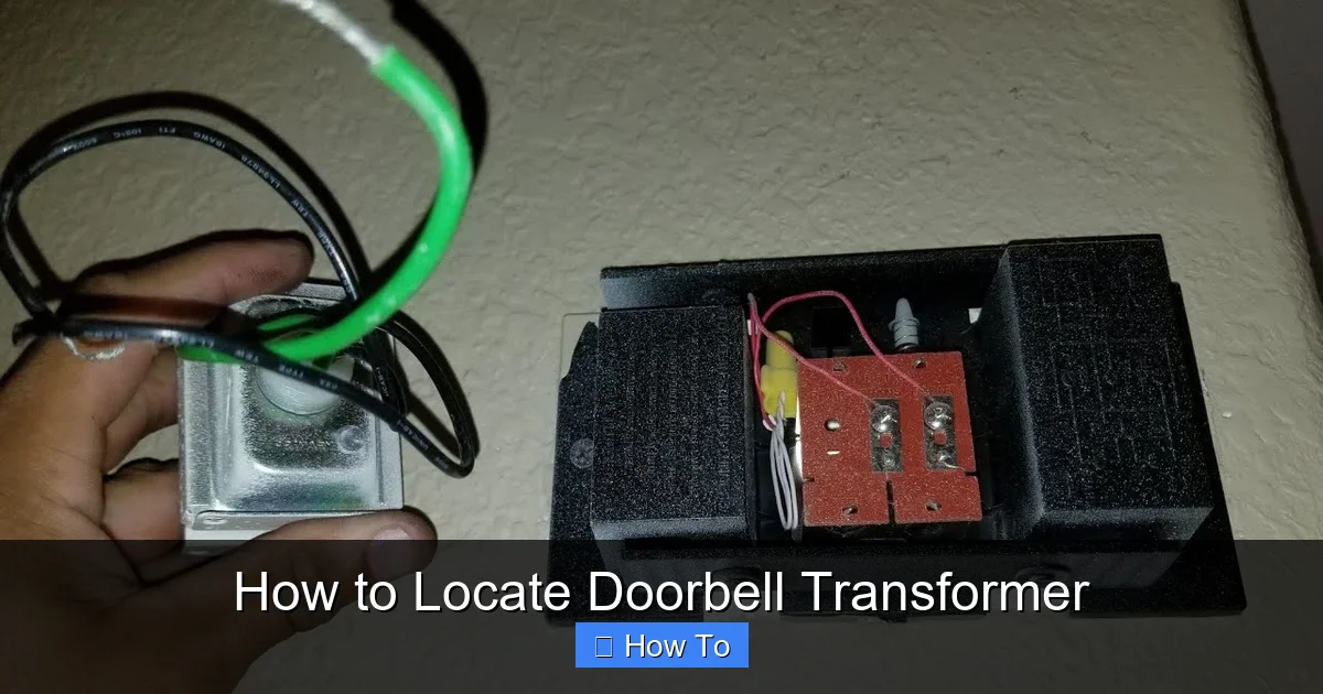 How to Locate Doorbell Transformer
