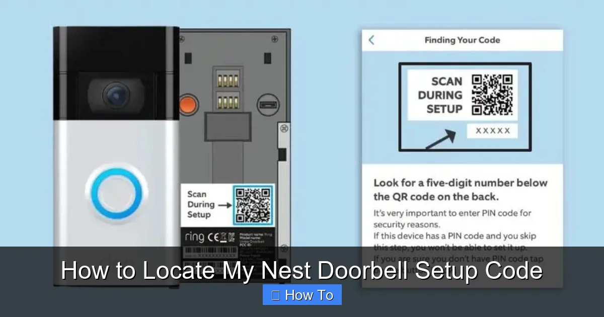 How to Locate My Nest Doorbell Setup Code