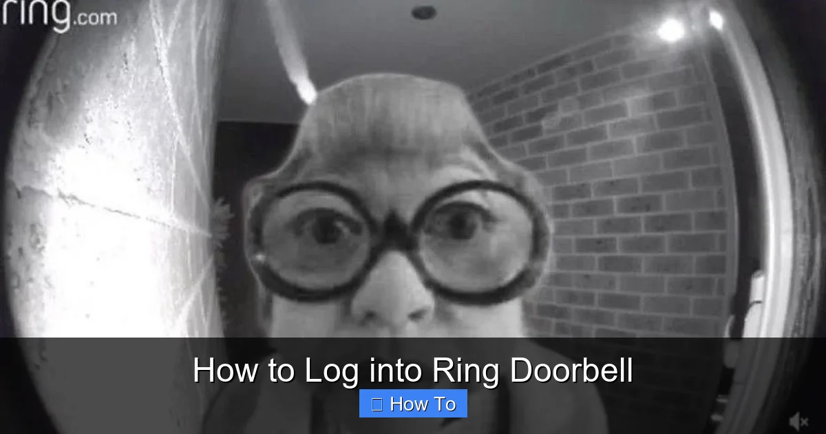 How to Log into Ring Doorbell
