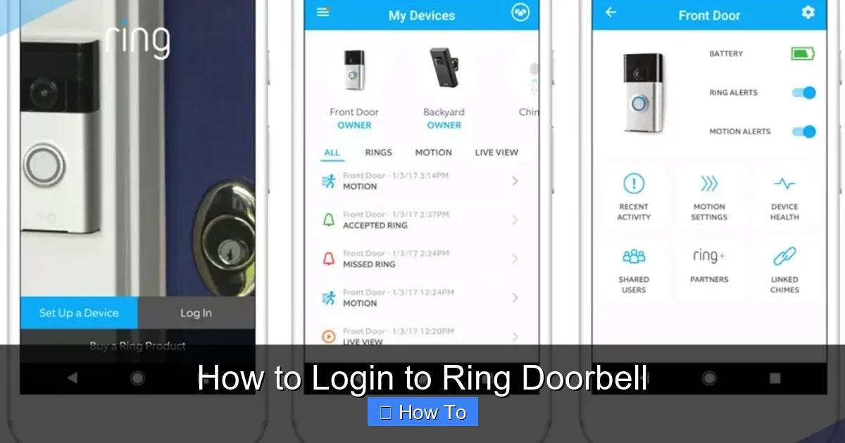 How to Login to Ring Doorbell