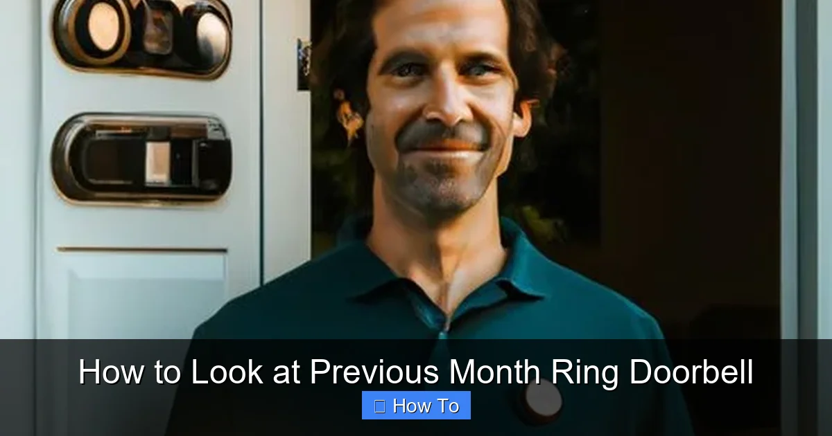 How to Look at Previous Month Ring Doorbell