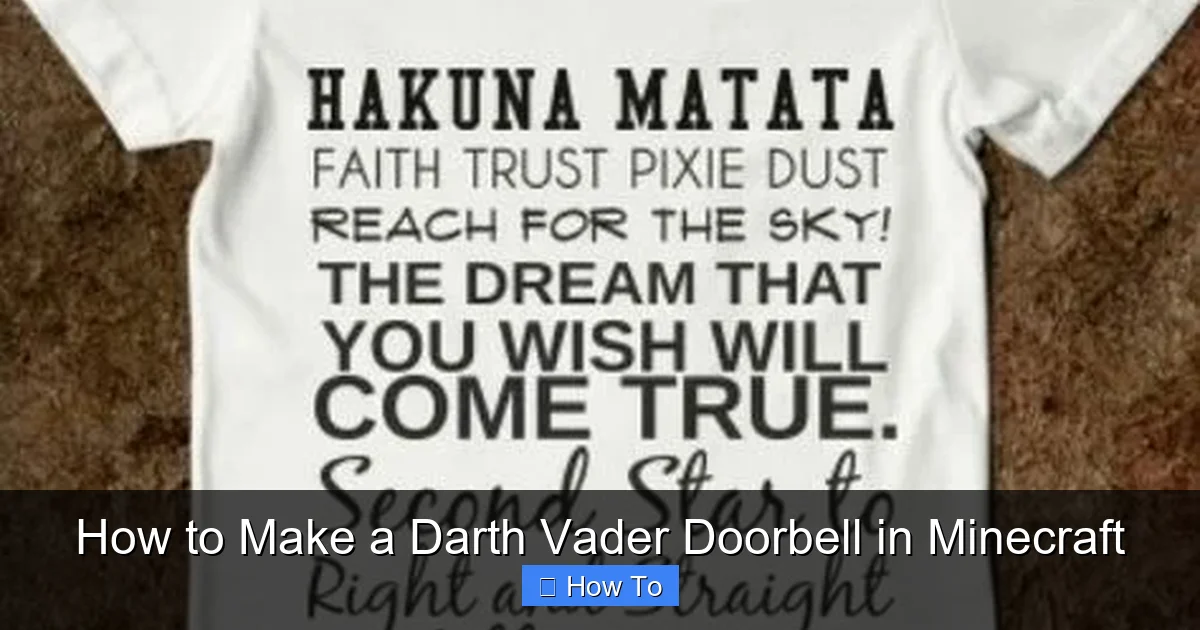 How to Make a Darth Vader Doorbell in Minecraft