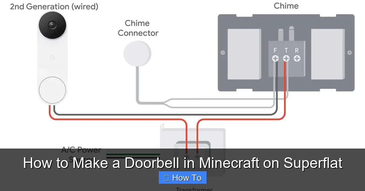 How to Make a Doorbell in Minecraft on Superflat