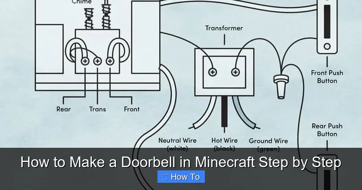 How to Make a Doorbell in Minecraft Step by Step