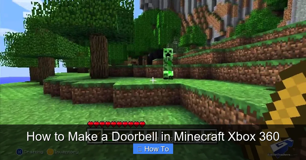How to Make a Doorbell in Minecraft Xbox 360
