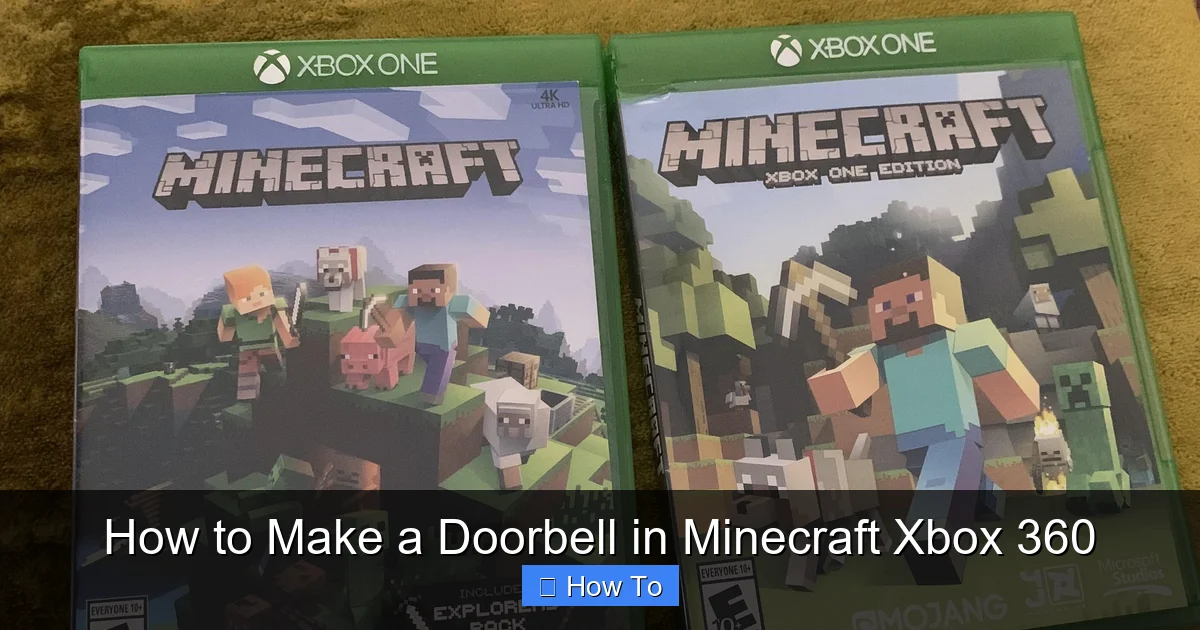 How to Make a Doorbell in Minecraft Xbox 360