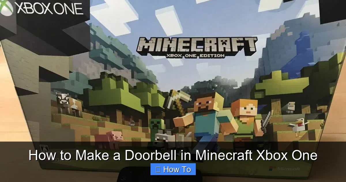 How to Make a Doorbell in Minecraft Xbox One