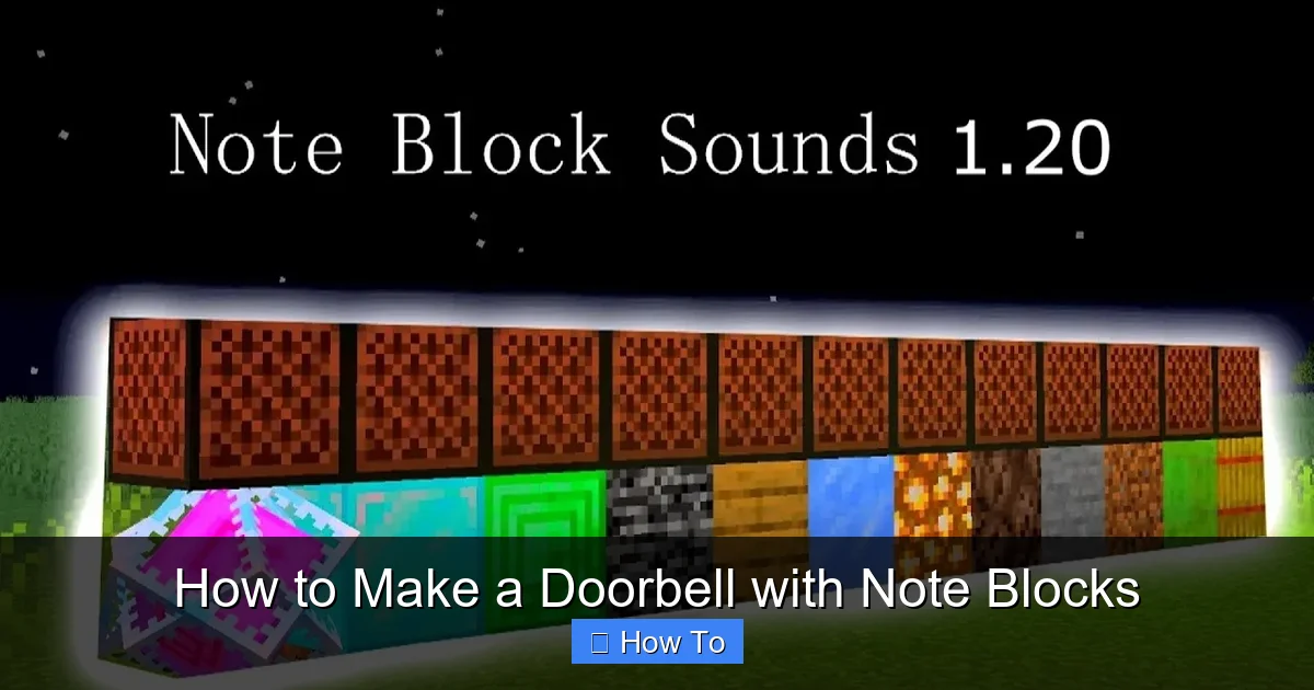 How to Make a Doorbell with Note Blocks