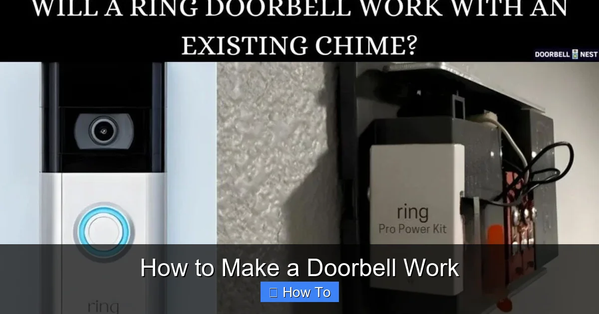 How to Make a Doorbell Work