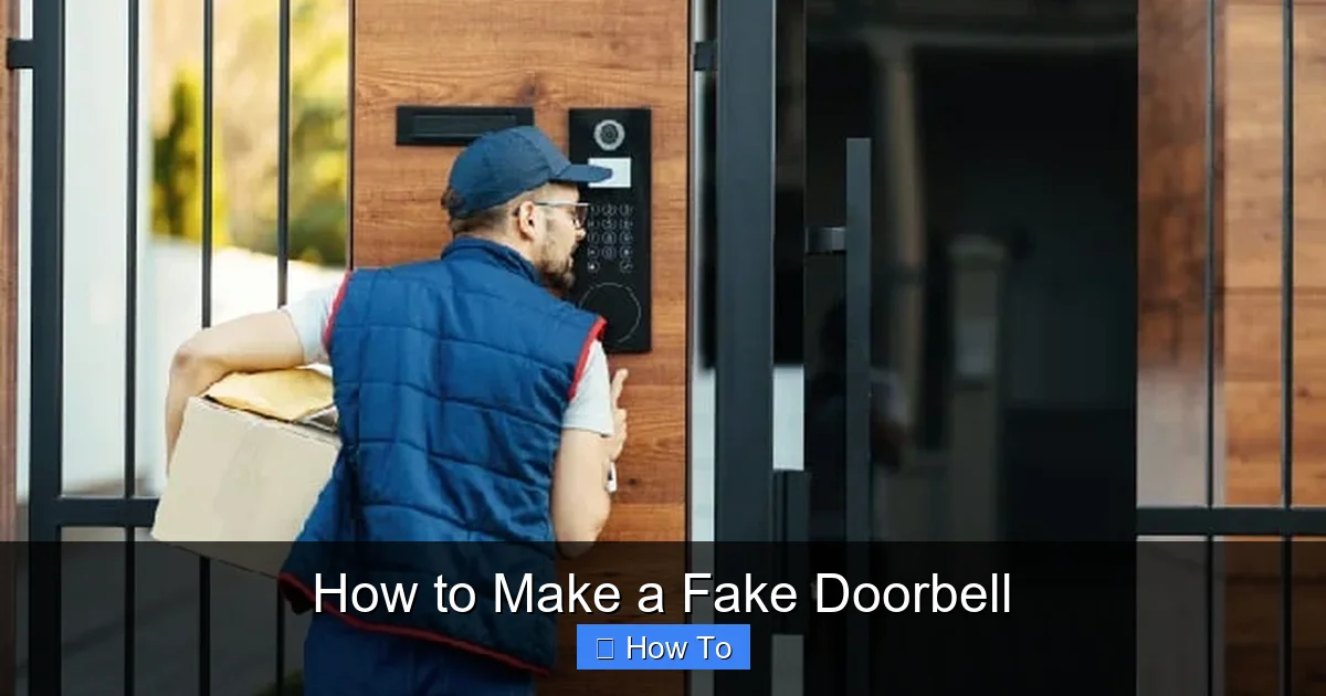 How to Make a Fake Doorbell