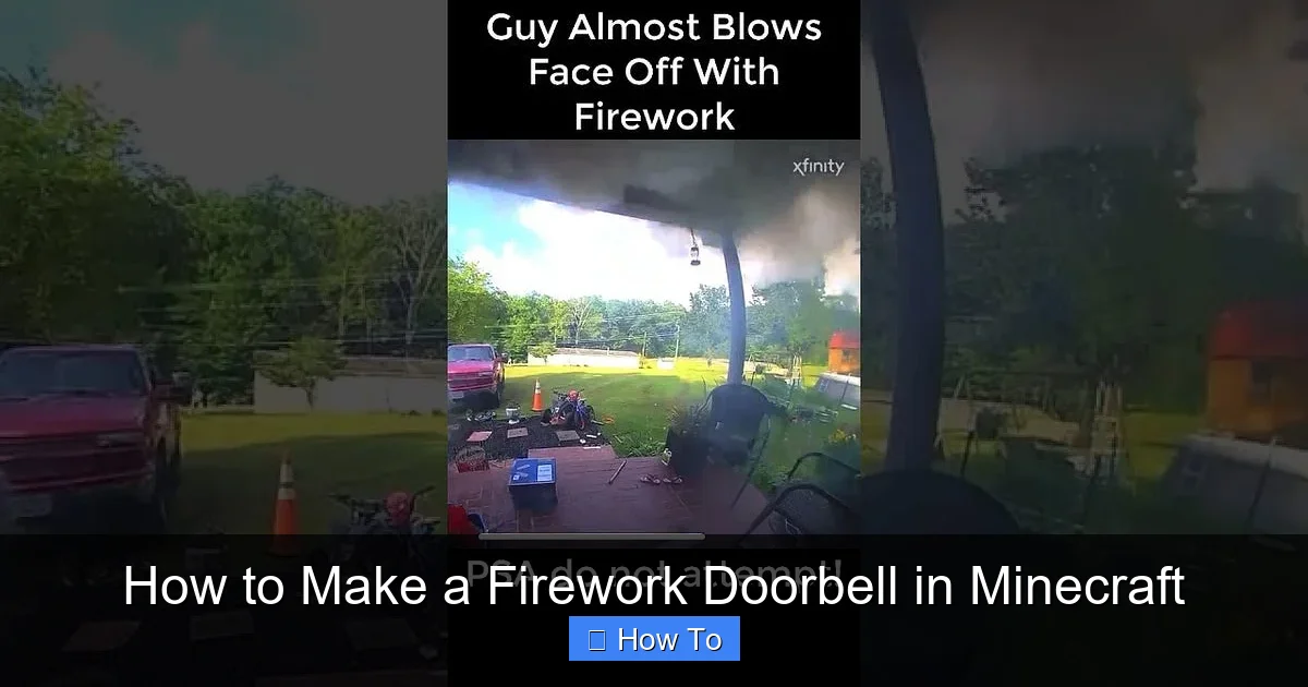 How to Make a Firework Doorbell in Minecraft