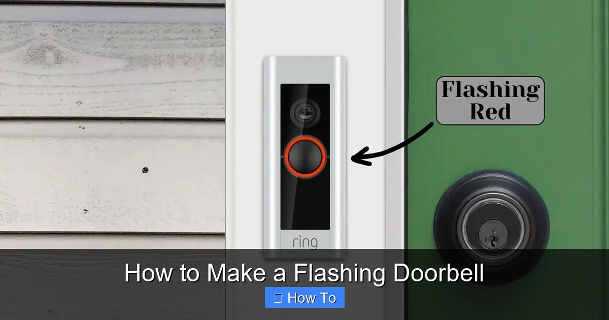 How to Make a Flashing Doorbell
