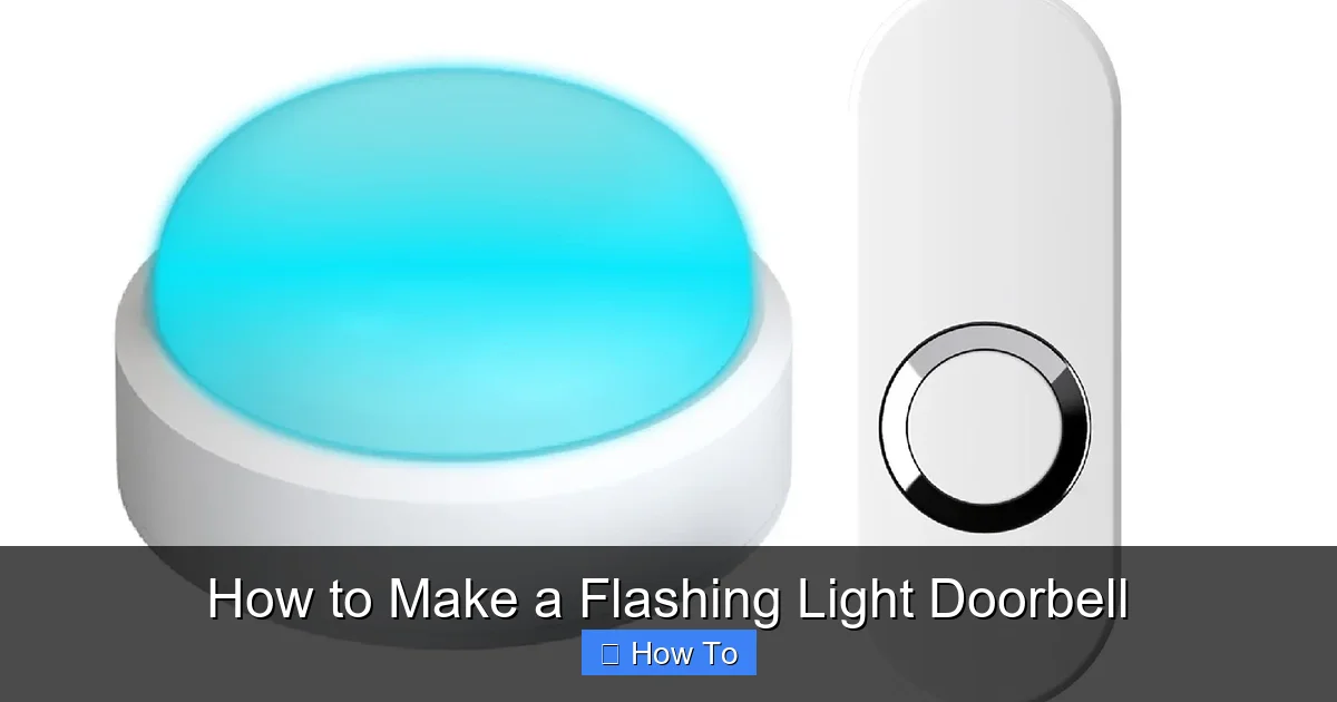 How to Make a Flashing Light Doorbell
