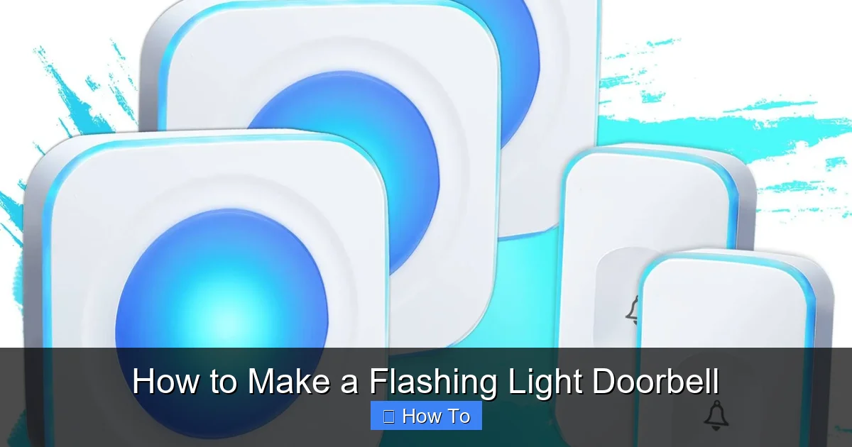 How to Make a Flashing Light Doorbell