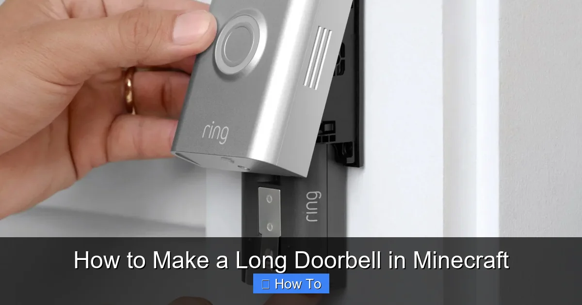 How to Make a Long Doorbell in Minecraft