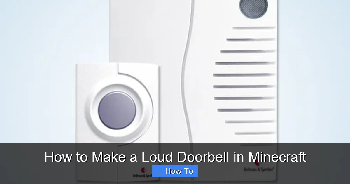 How to Make a Loud Doorbell in Minecraft