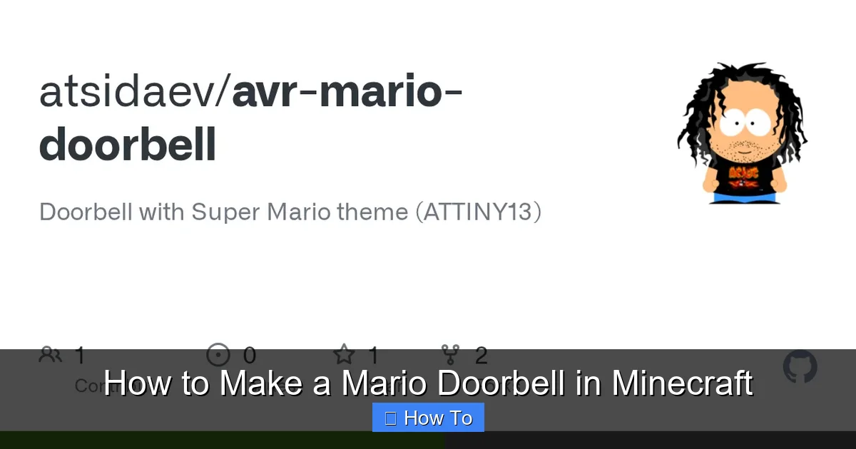 How to Make a Mario Doorbell in Minecraft