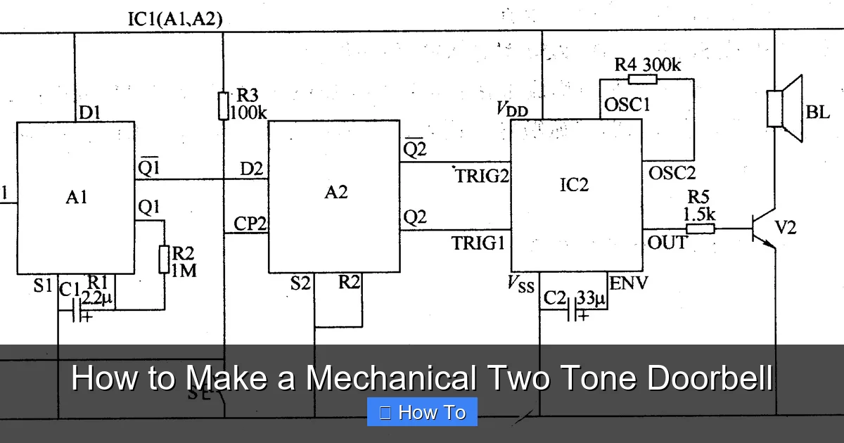 How to Make a Mechanical Two Tone Doorbell