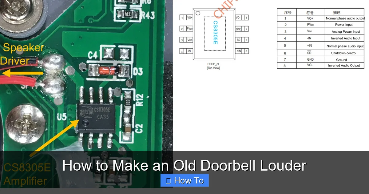 How to Make an Old Doorbell Louder