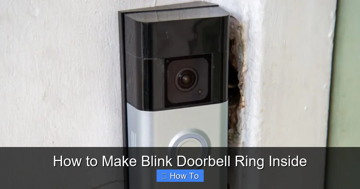 How to Make Blink Doorbell Ring Inside
