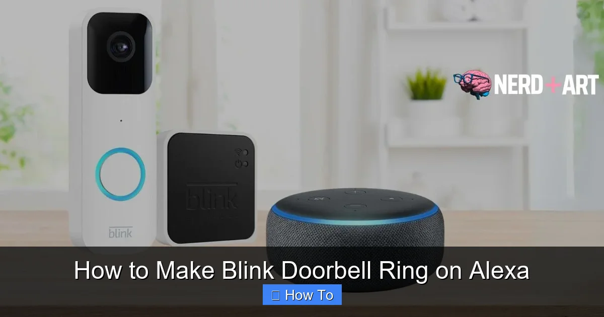 How to Make Blink Doorbell Ring on Alexa