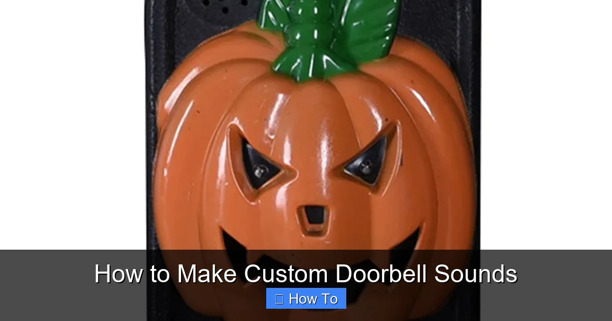 How to Make Custom Doorbell Sounds
