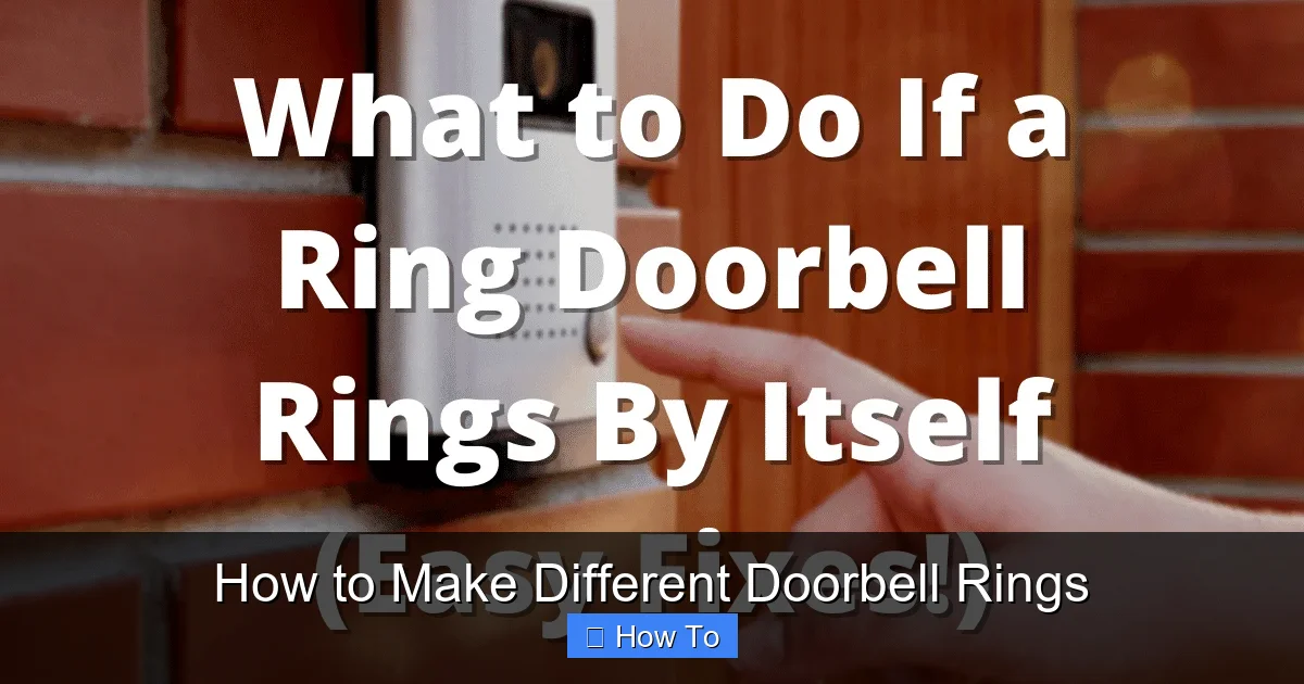 How to Make Different Doorbell Rings