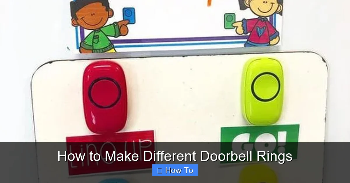 How to Make Different Doorbell Rings