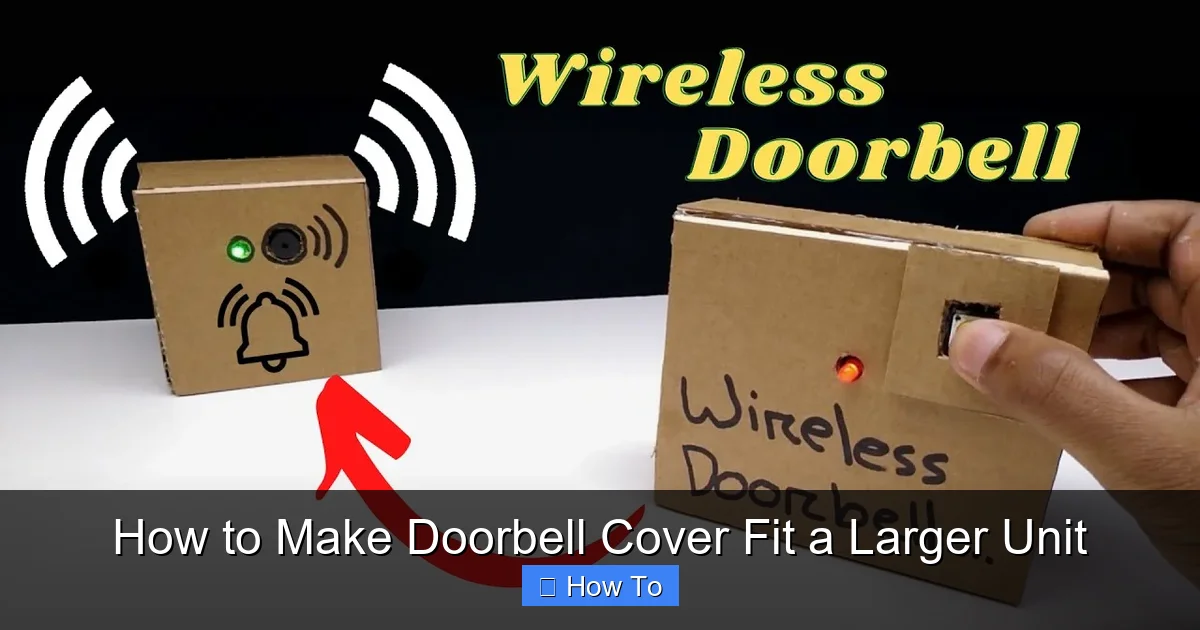 How to Make Doorbell Cover Fit a Larger Unit