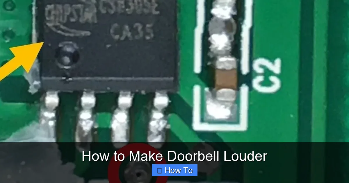 How to Make Doorbell Louder