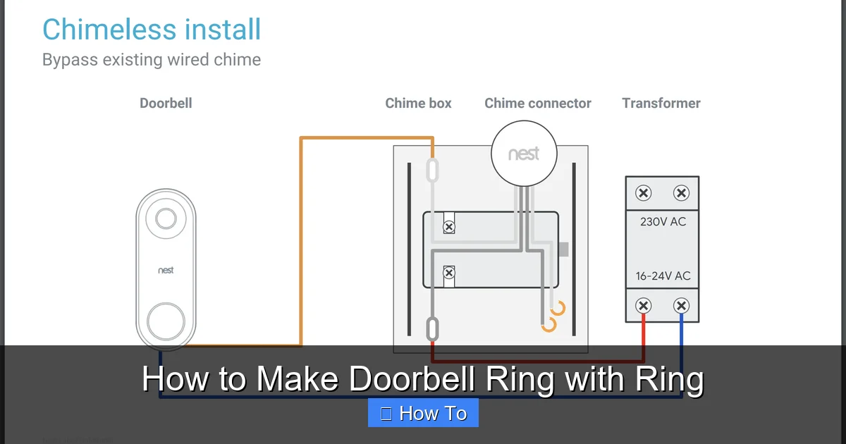 How to Make Doorbell Ring with Ring