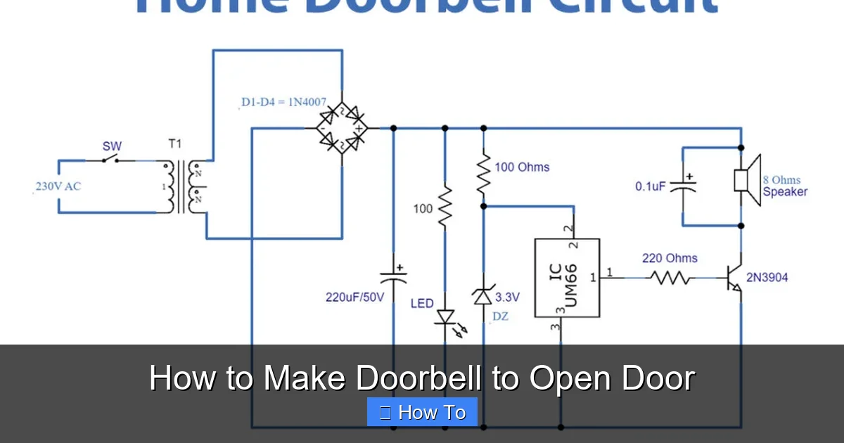 How to Make Doorbell to Open Door