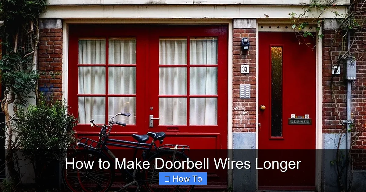 How to Make Doorbell Wires Longer