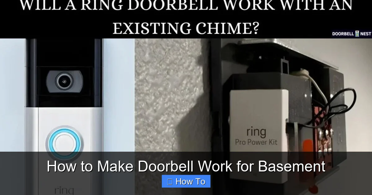 How to Make Doorbell Work for Basement