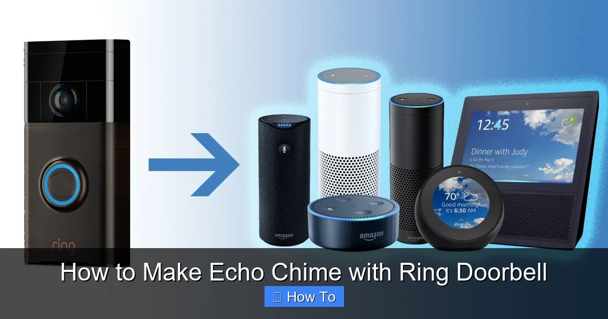 How to Make Echo Chime with Ring Doorbell