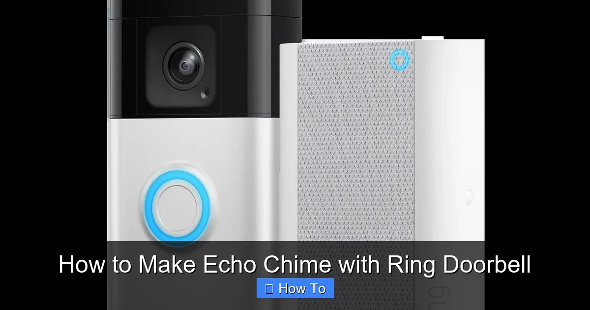 How to Make Echo Chime with Ring Doorbell