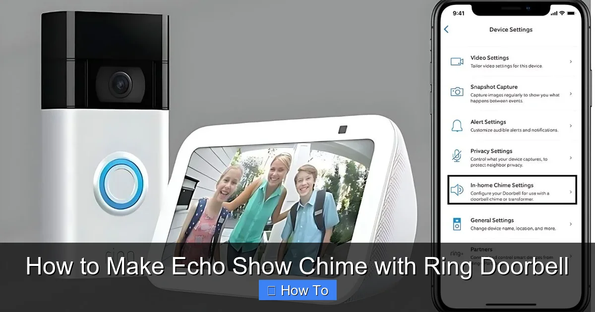 How to Make Echo Show Chime with Ring Doorbell