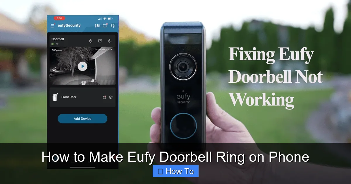 How to Make Eufy Doorbell Ring on Phone