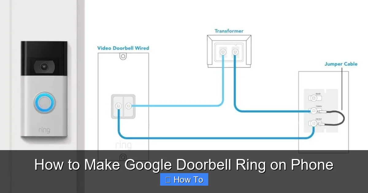 How to Make Google Doorbell Ring on Phone