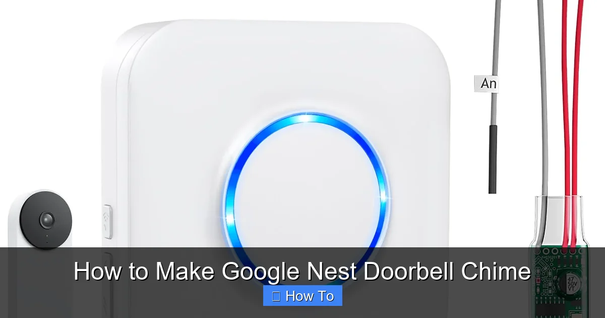 How to Make Google Nest Doorbell Chime